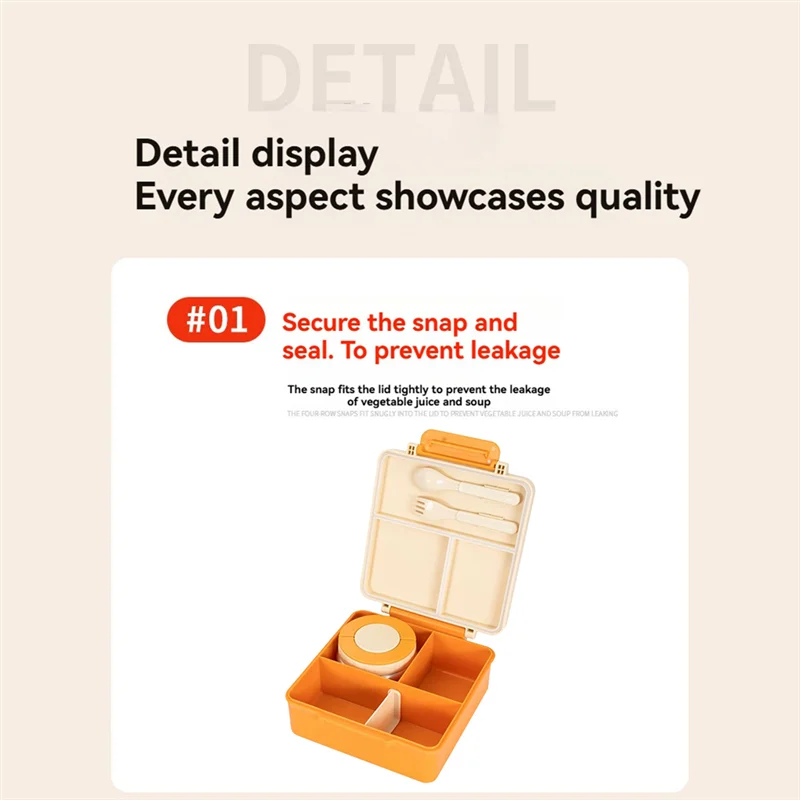 A005-Insulated Bento Box For Kids Leakproof Lunch Container Food Containers Kids Thermo Insulated Hot Food Jar