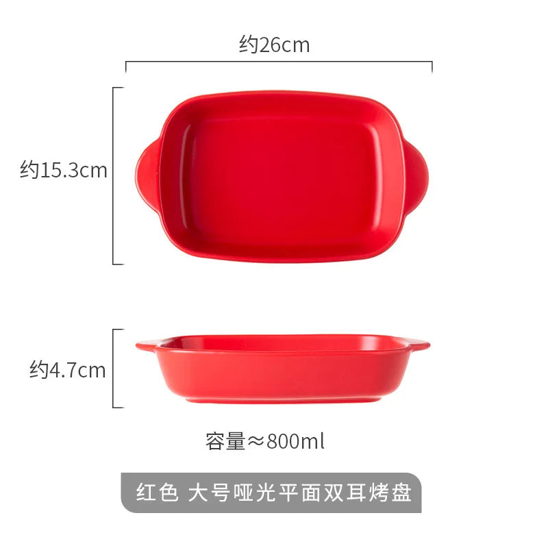 Bread Pan for Baking Tools and Accessories Oven Tray Kitchen Utensil Porcelain Dishes Cooking Utensils Bakeware Ceramic Pans Bar