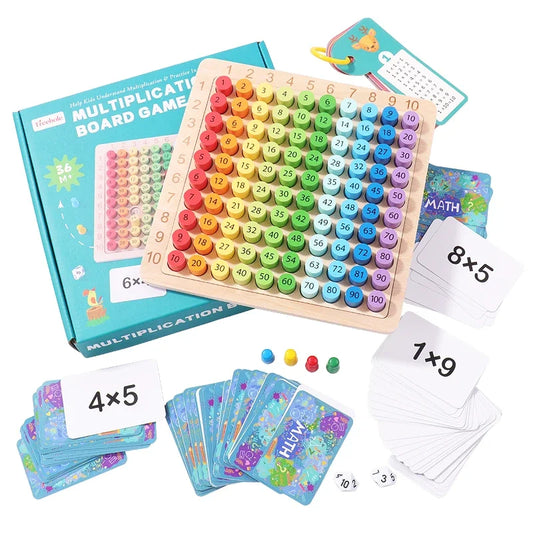 Wooden Toys Math Toys 99 Multiplication Table Math Arithmetic Teaching Aids Gifts for  Friends