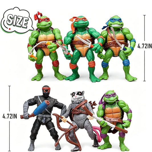 PlayMates Classic Action Figure 1988 Figures Leonardo Raphael Michelangelo Donatello Splinter Action Figure Model Toys