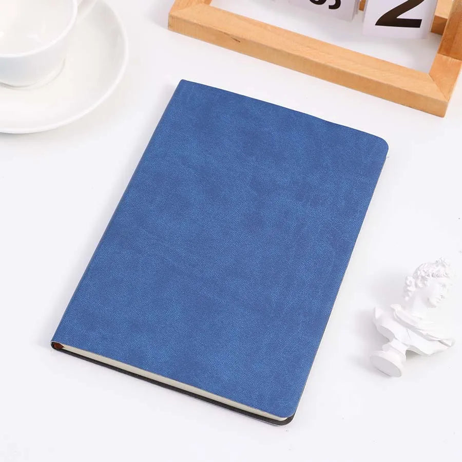 A5 Soft Leather Notebook, 120 Pages, Office Stationery, Waterproof Cover, Comfortable Touch, Hot Selling