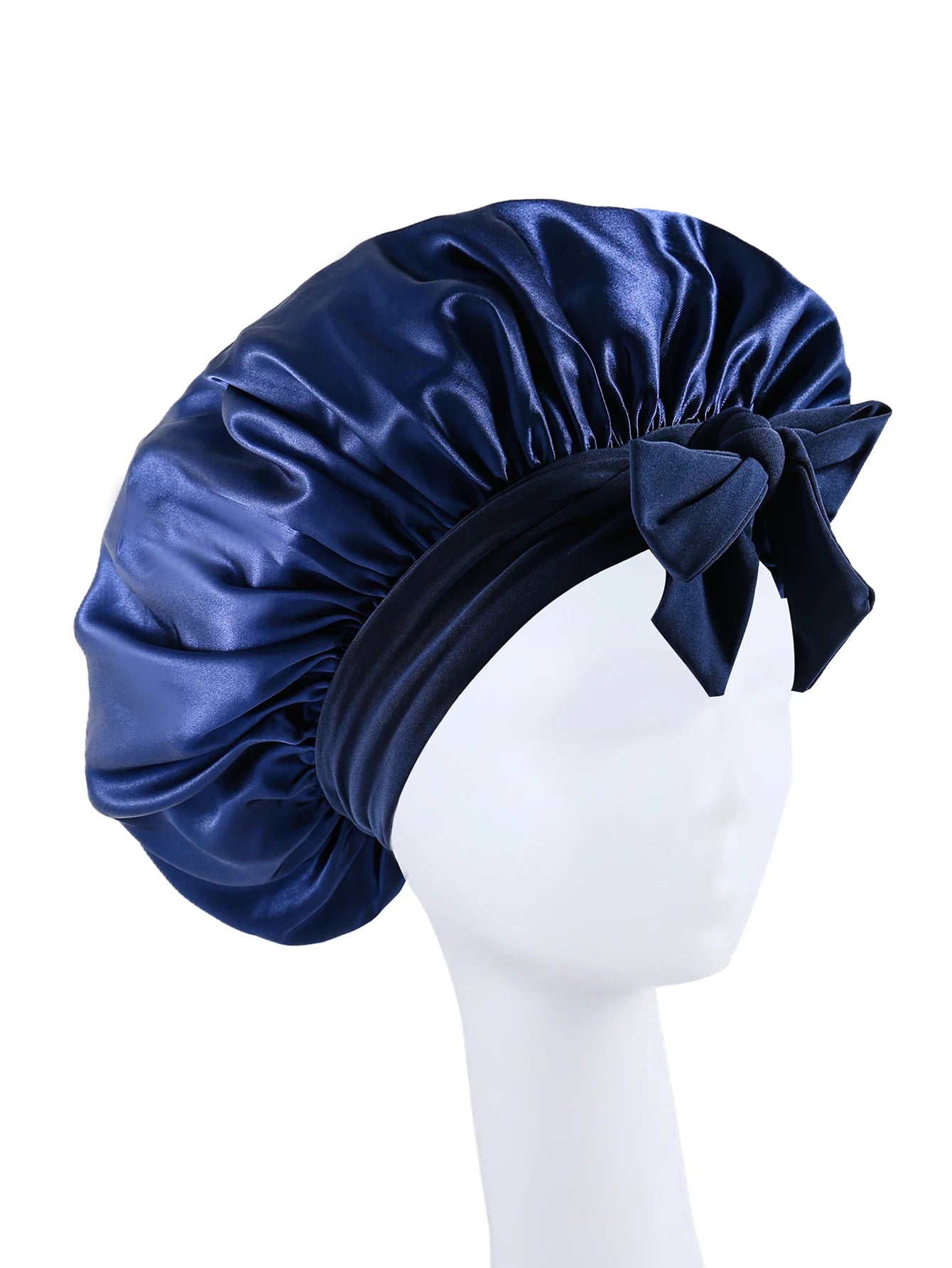 Silk Bonnet for Sleeping Women Satin Bonnet Hair Bonnet night sleep cap scarf wrap for curly hair With Tie Band for Curly Ha