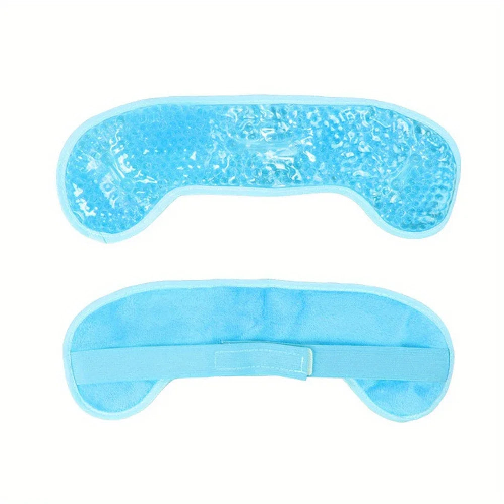 Reusable Hot/Cold Gel Forehead Ice Pack - Soft Cooling Pad for Head Comfort - Home, Office & Outdoor Use - Summer Essential