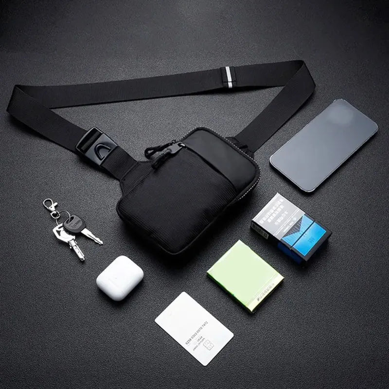 New Sports Chest Bag Men's Small Size Backpack Women Messenger Bag Mobile Phone Waist Bag Mini Fashion Satchel