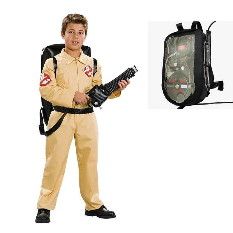 CyGhostbusters Armament Costume Halloween Costumes For Kids Toys Jumpsuit Anime Cosplay Ghostbusters Outfit Bag Carna