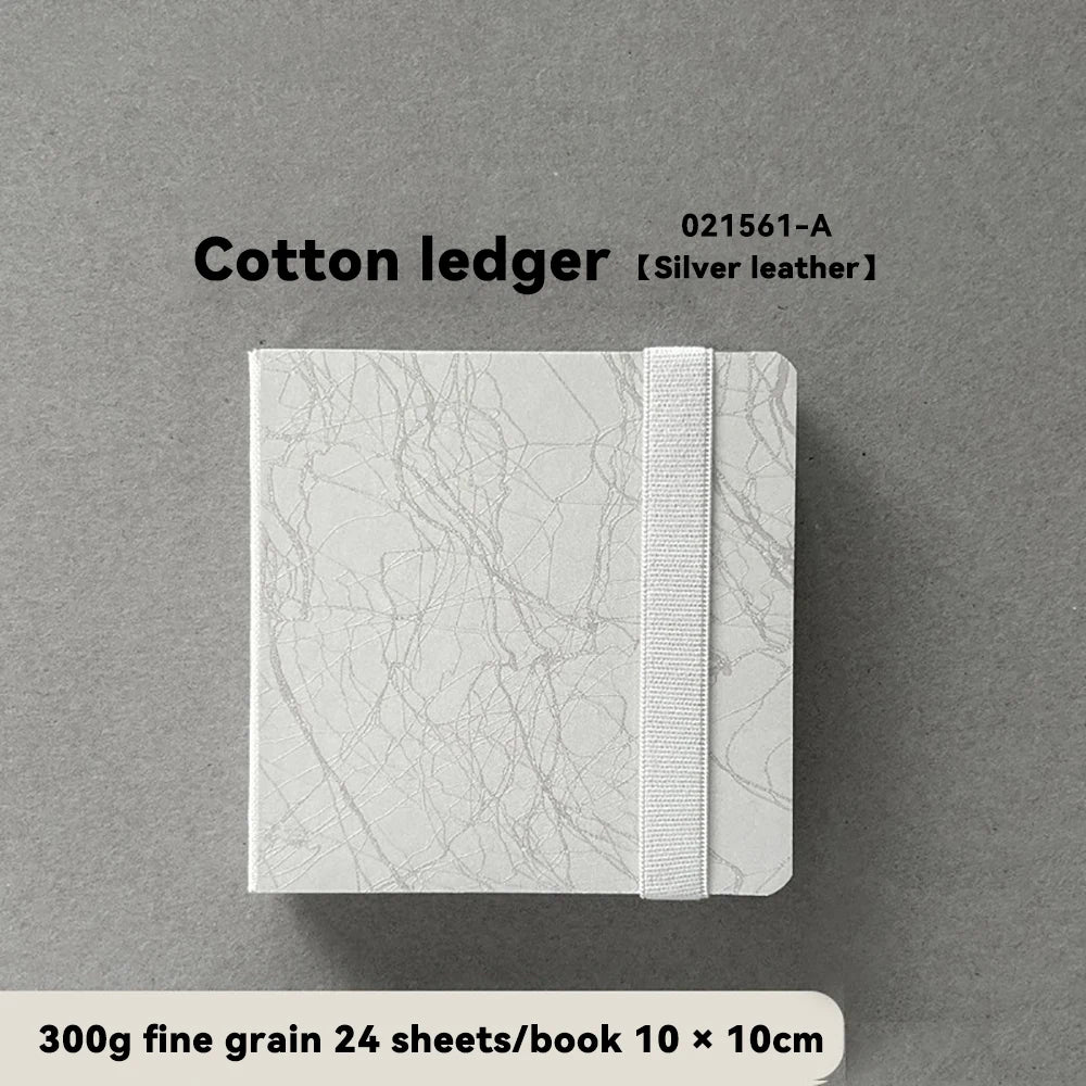 100% Cotton Square Watercolor Sketchbook 300gsm Paper Folded Drawing Pad Organ Sketch Notebook Student Watercolor Journal Book