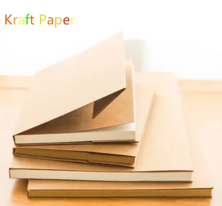 New Arrival White/Kraft Paper Inner Page Notebook Art Students Sketch Book Office Memo Children Graffiti School Stationery
