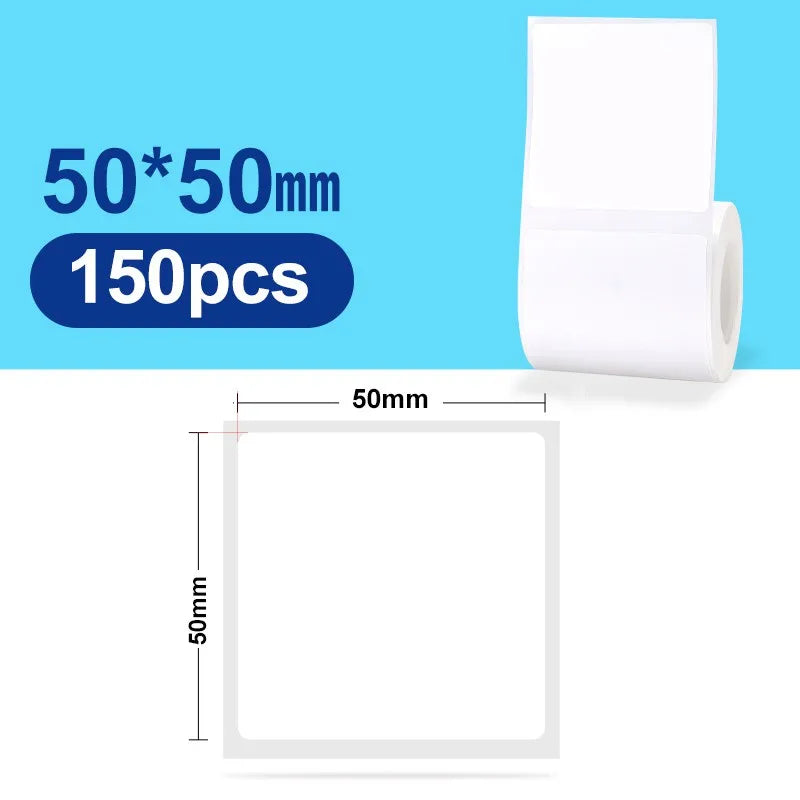 Niimbot Official Label Paper Roll Round White Transparent Sticker Paper Rolls for B21 B1 B203 Label Machine Printer