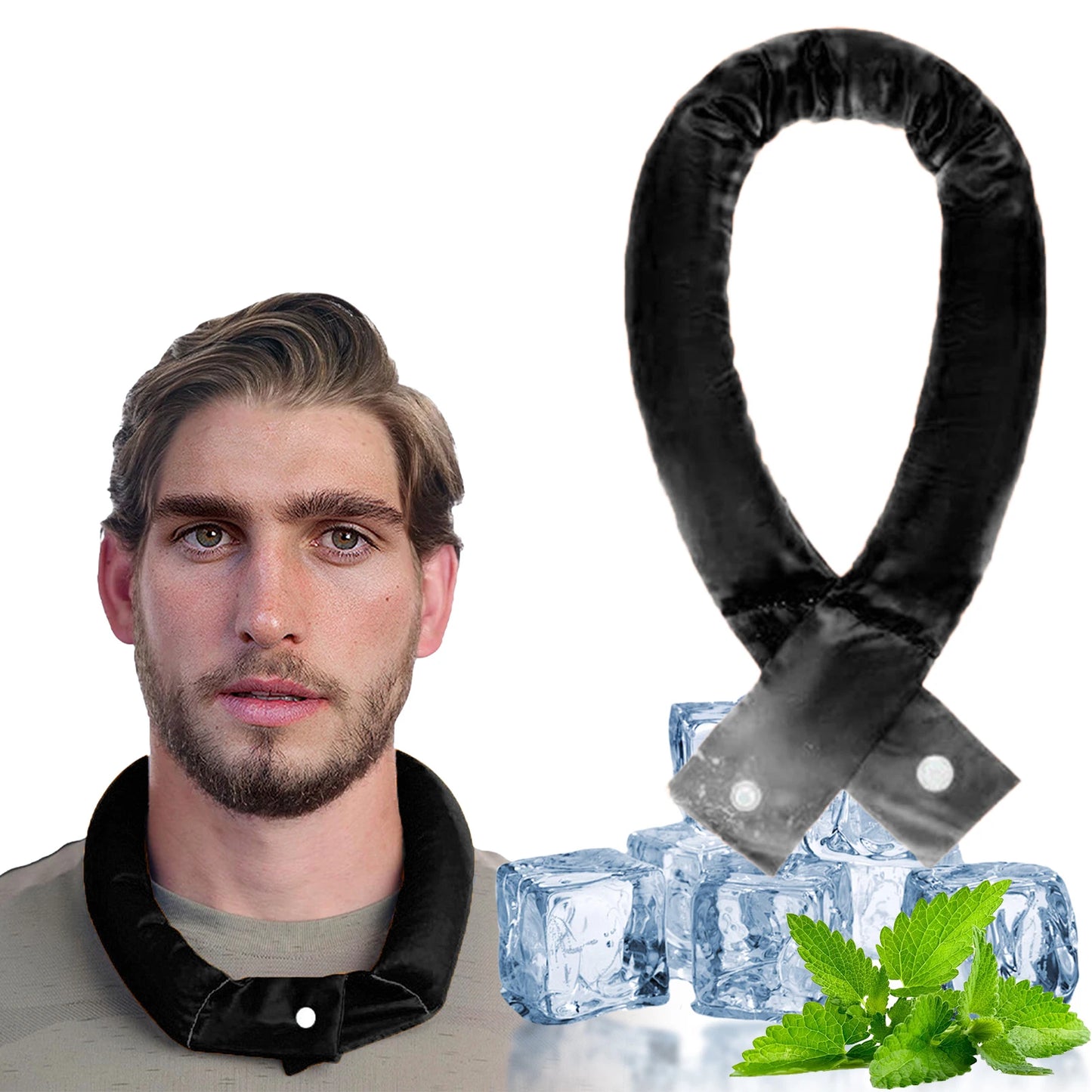 Ice Band Cold Feeling Scarf Outdoor Cooling Neck Wrap Breathable Summer Heat Relief Outdoor Sports Instant Cold Cooling Scarf
