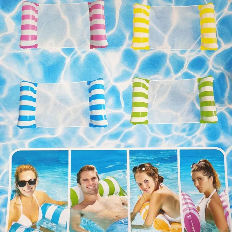 Foldable Water Inflatable Hammock, Sofa, Floating Bed, Summer Backrest, Floating Drainage, Lounge Chair, Swimming Pool Party