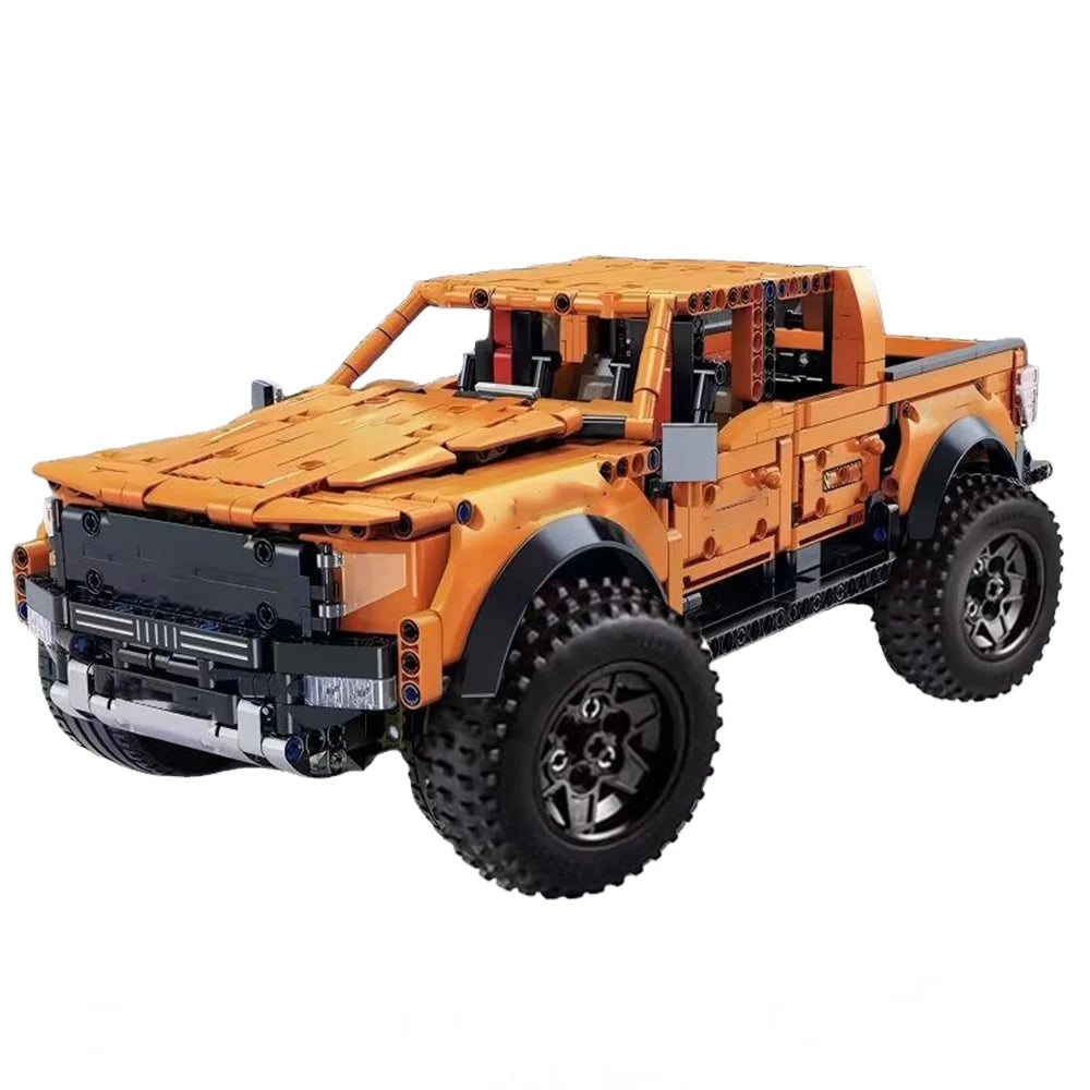 1300+PCS Tech Raptors Pickup Truck Race Car Building Block Kit Compatible MOC Creative DIY Vehicle Bricks Toys Gift Teens Adults