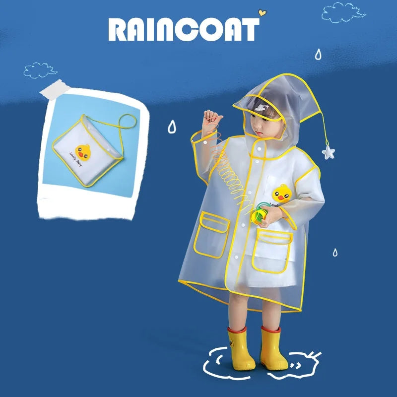 Children Raincoat, Cartoon Waterproof Kids Rain Suit , Girls Boys Bicycle Rainwear ,S-XXL