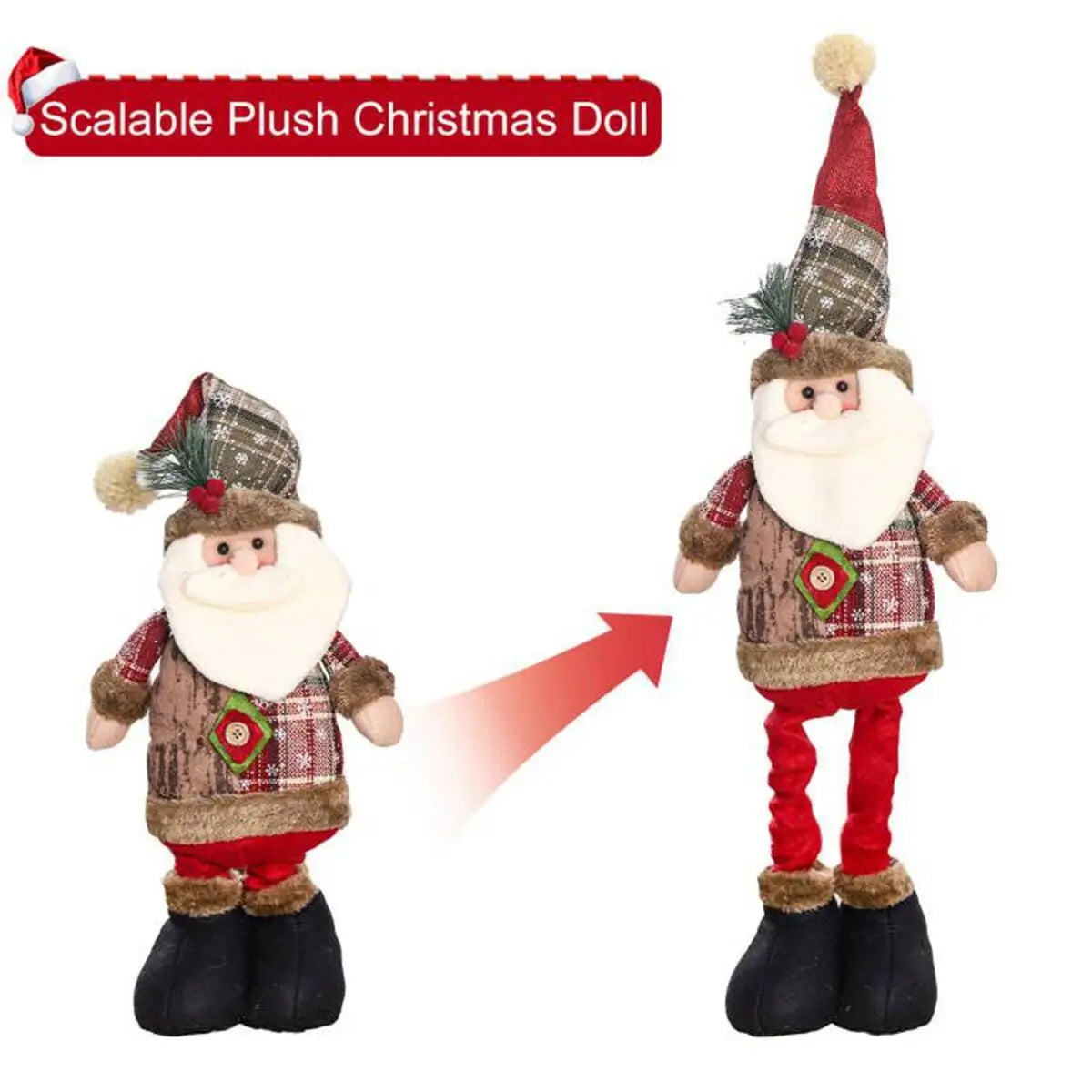 Telescopic Christmas Doll Merry Christmas Decorations For Home 2025 Christmas Ornament Xmas Navidad Noel Gifts New Year 2026