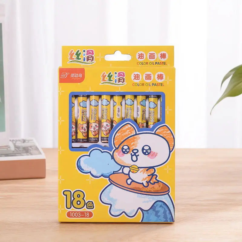 12/24/36 Colors Crayons Non Toxic Washable Oil Pastel for Kids,Art Supplies Drawing Coloring Crayon Set,Gift for Boys Girls