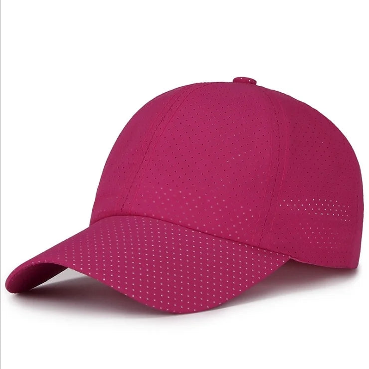 2023 New Summer Men Women Snapback Quick Dry Mesh Baseball Cap Sun Hat Bone Breathable Hats Adjustable outdoor hat
