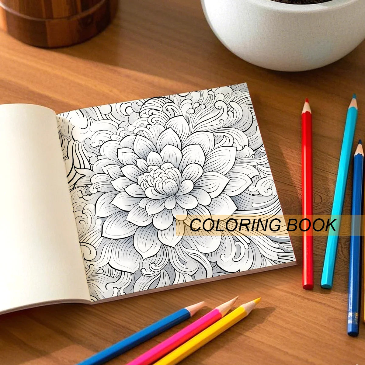 MANDALA SERIES OF Coloring Book for Adults Featuring Bold-easy MANDALA Patterns Relaxation Kids DIY Painting Drawing Books