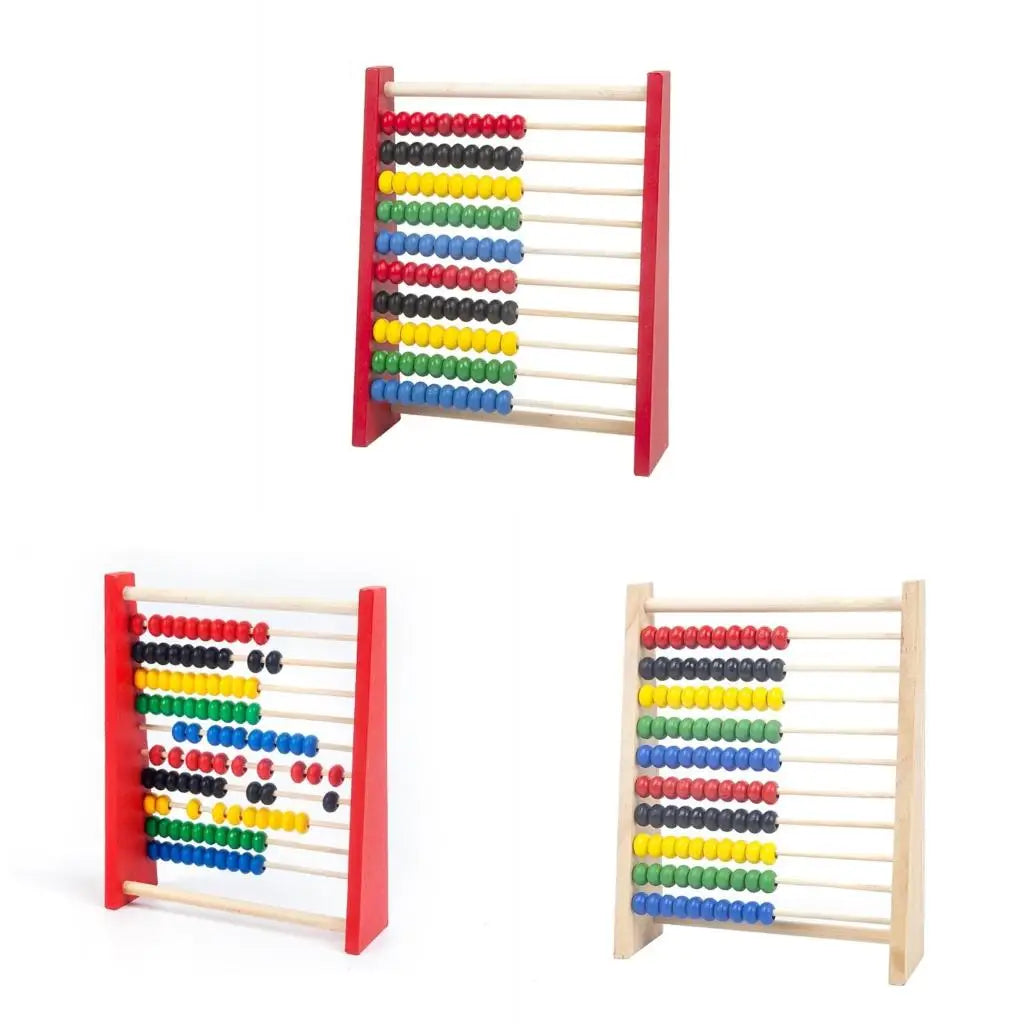 Intelligence Development Wooden Abacus For Kids Mathematics For 3-6 Year Olds Wooden Children's Educational Toys