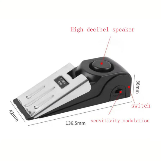 Secure Your Home or Apartment Anywhere with This Portable Door Stop Alarm!