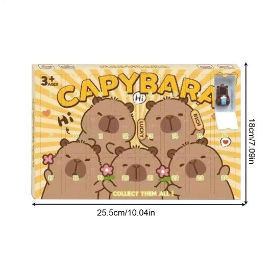 3D Capybara Advent Calendar – Cute Animal Toy Christmas Countdown for Kids