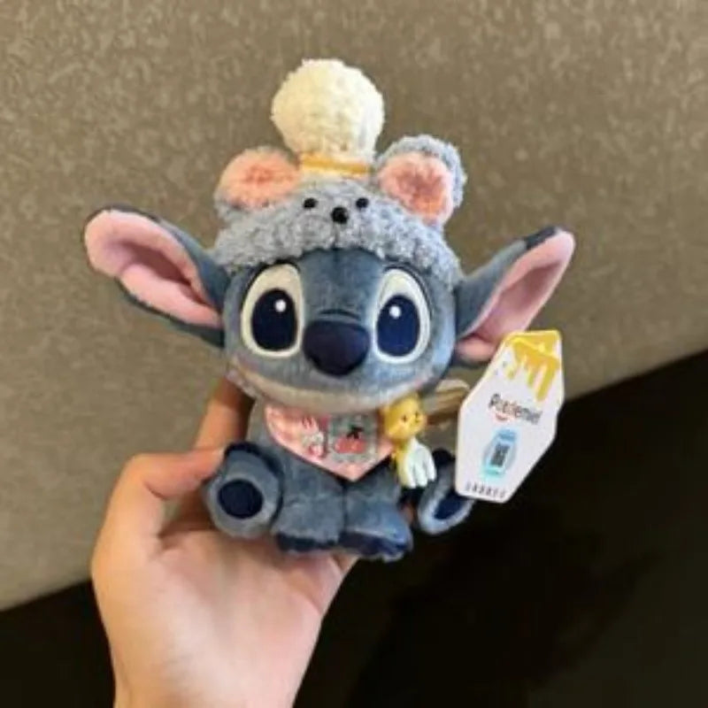 Anime Disney Cross-Dressing Stitch Doll Western Cowboy-Style Knight Hat Stitch Toy Bag Keychain Decor Kids Cute Gift Stitch Doll