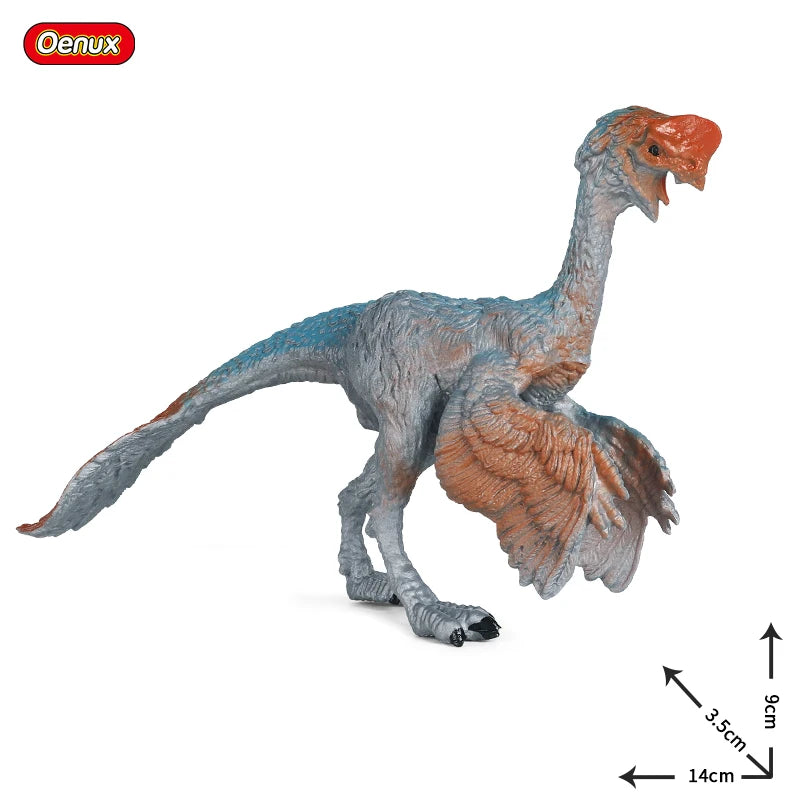 Oenux Jurassic Dinosaur Figurines T-Rex Velociraptor Spinosaurus Dilophosaurus Animal Model Action Figures Collection Kid Toy