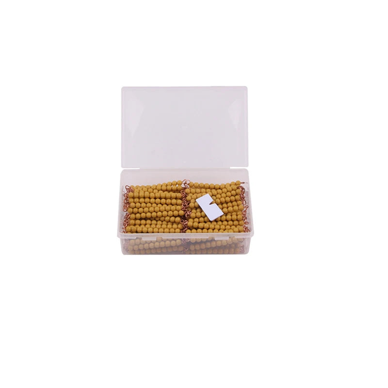 Montessori Counting Game for Children Colorful/ Golden Beads Box Kids Numbers Learning Resources Early Childhood Education Toy