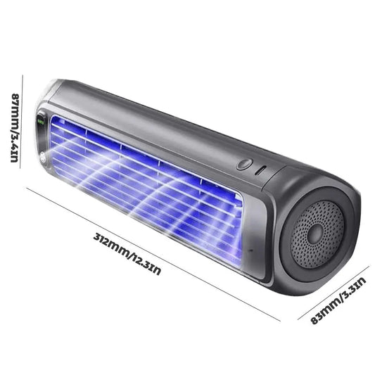 Portable Air Conditioner Fan Rechargeable Non-drilling Silent Summer Cooling Fan Promote Air Circulation, Kitchen Wall Mounted F