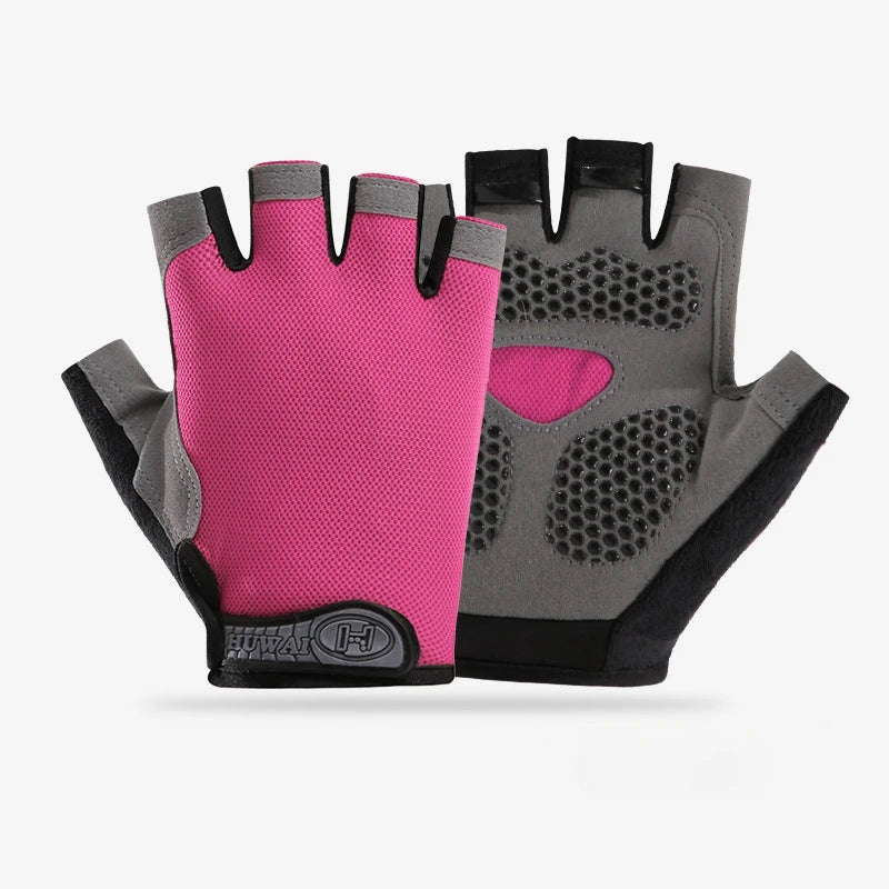 Men Cycling Bicycle Gloves Half Finger Gym Gloves Women Mitten Breathable Anti-slip Glove Fitness Sport Training Gloves