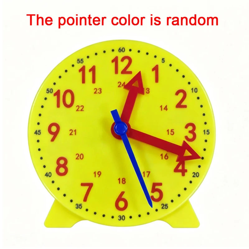 Children Montessori Clock Educational Toys Hour Minute Second Cognition Matching Puzzle Toys Kids Early Preschool Teaching Aid