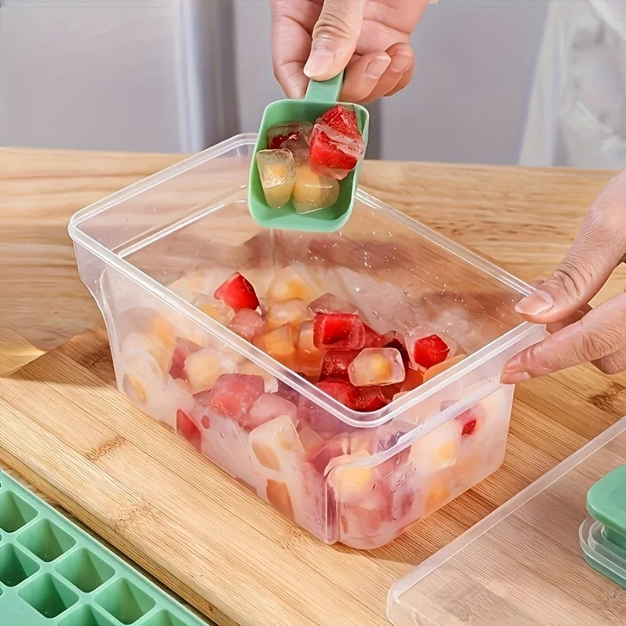 Interesting Homemade Small Ice Cube Mold Set, 68 Double Layered Design, Essential for Summer Cold Drink Enthusiasts