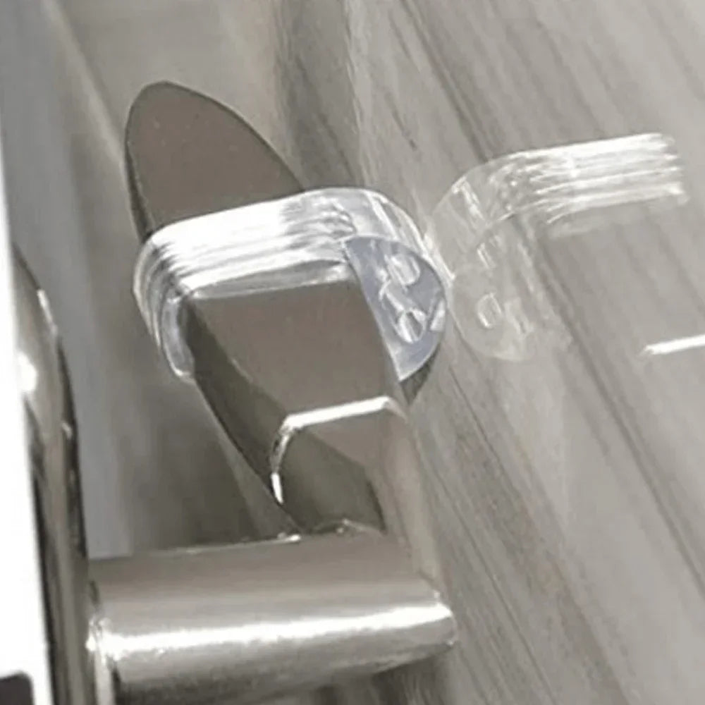 Security Protection Doorstop House Door Stop Transparent Silicone Handle Protector Home Hardware Door Ding Prevention Guard