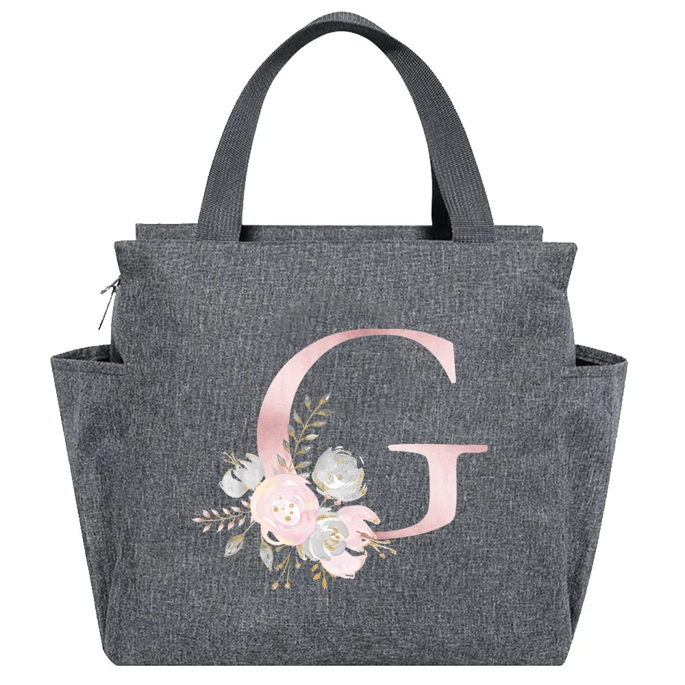 Insulated Lunch Bag  Cooler Lunch Box Portable Insulated Canvas Bento Pack Thermal Food Picnic Rice Bag For Women Kids
