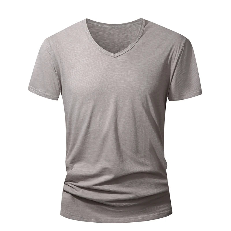 100% Cotton Men T-shirt Summer Short Sleeve Tops Tee Black White Male Clothing Soft High Quality Homme Tshirt Casual T Shirt Men