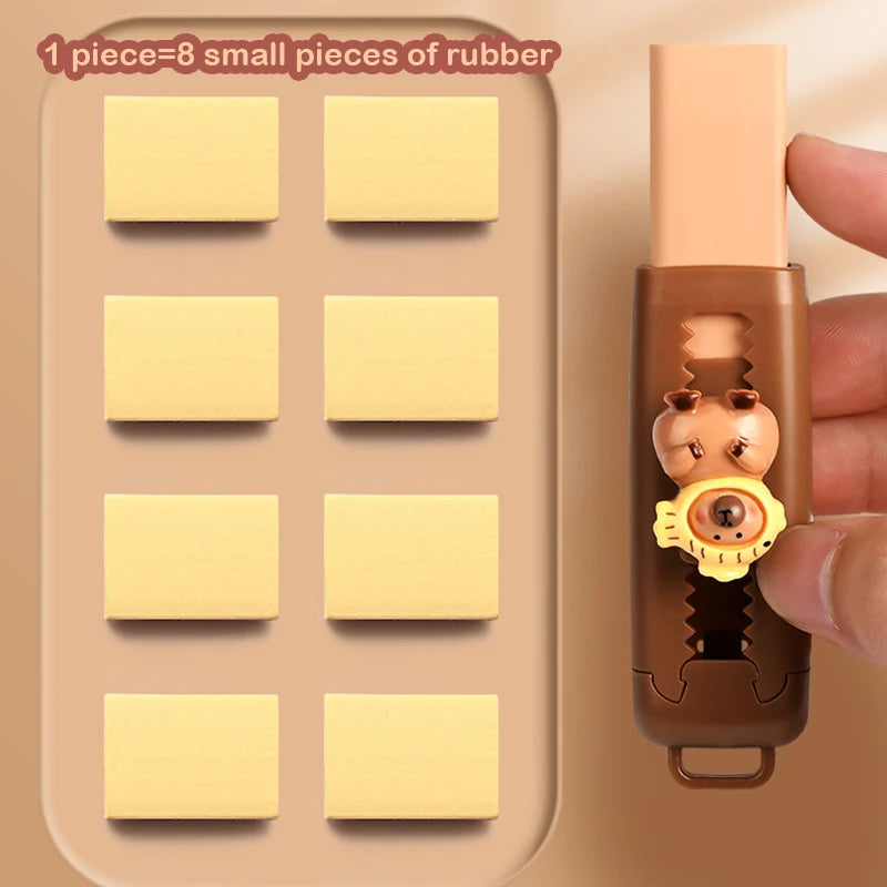 Kawaii Stationery Aesthetic Stationery Office Supplies School Items Gift For Kids Eraser Cute Capybara Eraser Cute Funny Rubber