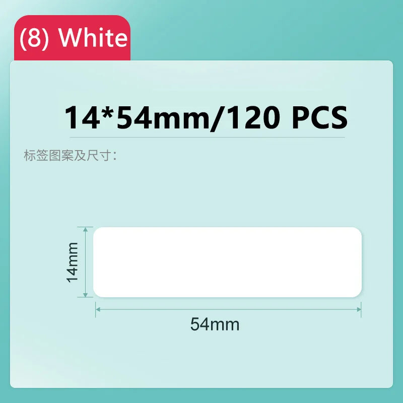 Niimbot D11/D101/D110 Mini Portable Printer White Tape Sticker Papers Waterproof  Anti-Oil No Glue Thermal Label Printer New
