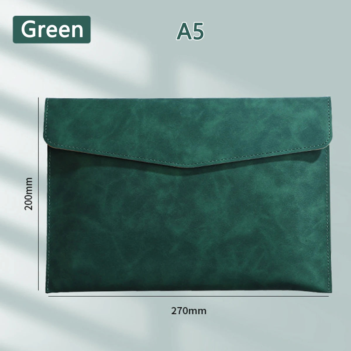1pcs Leather A4/A5 File Bag Waterproof Wear-resistant Ultra-large Capacity Folder Business Office School File Storage Supplies