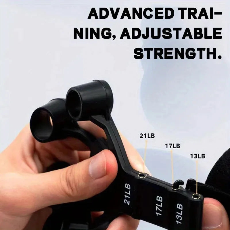 Finger Exerciser Hand Grip Strengthener Adjustable Silicone Forearm Wrist Trainer for Fitness Workouts Home Gym