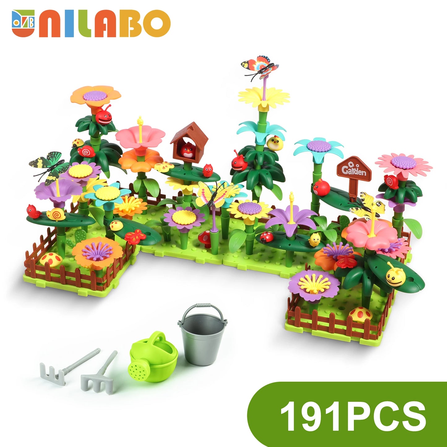 Grow Their Imagination with STEM Educational Flower Garden Building Toy - Perfect Gift for 3-7 Year Old Boys & Girls!