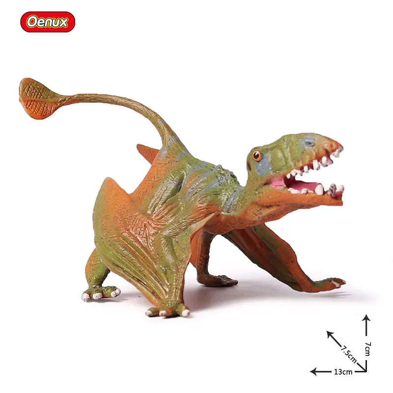 Oenux Jurassic Dinosaur Figurines T-Rex Velociraptor Spinosaurus Dilophosaurus Animal Model Action Figures Collection Kid Toy