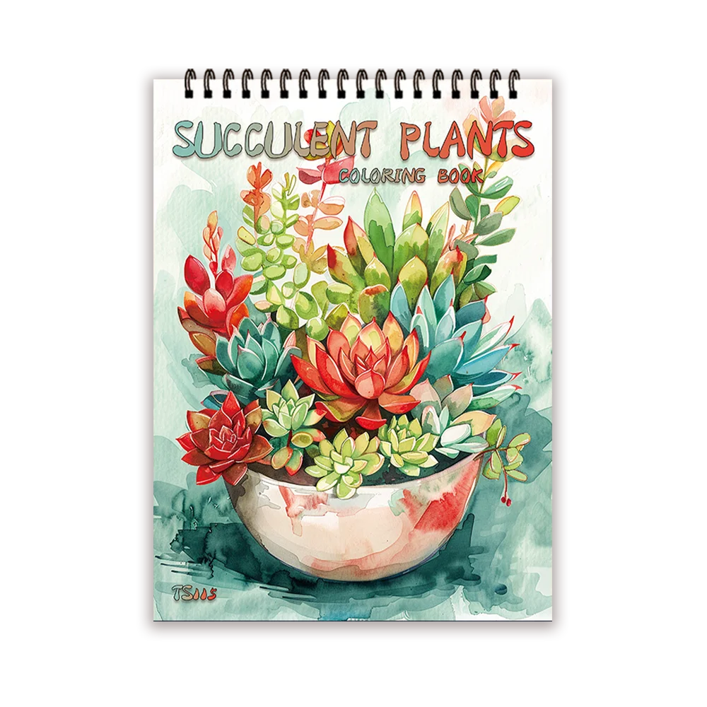 Adult coloring book - 30 Sheets Women's spiral coloring book, 11.2x 8.3 inches, drawing book, birthday gift, holiday party gift