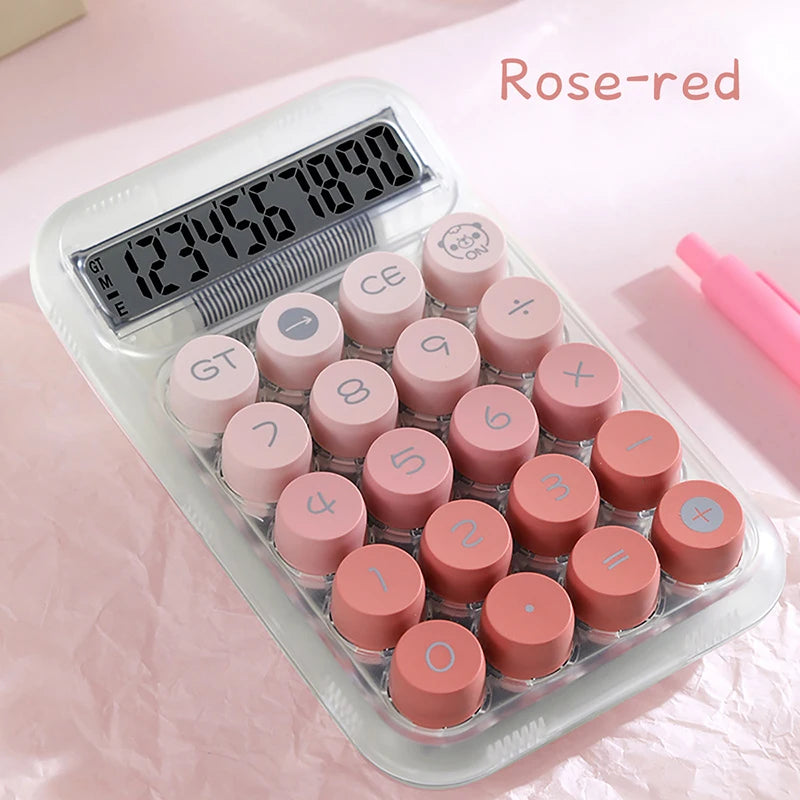 Calculator Office Commercial Transparent Dopamine Gradient Color Computer Cute High Appearance Level Calculator