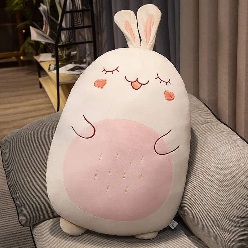 Squishy Toy Kawaii Animal Fat Dinosaur Shiba Inu Dog Pillow Plush Toys Cute Rabbit Dolls Bed Sleeping Cushion