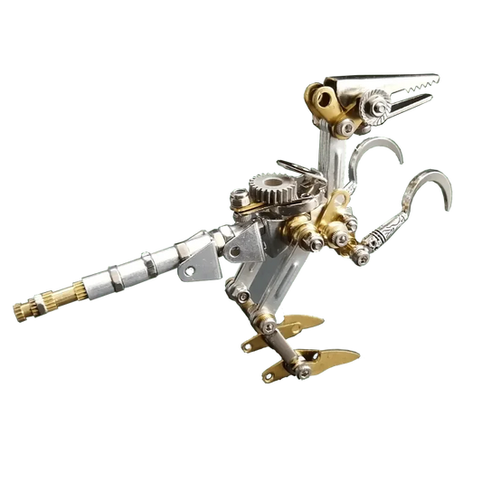 3D Puzzle Dinosaurs Metal  Model Kit DIY Mechanical Therizinosaurus Assembly Toy Cyberpunk Animals Gift   - 100+PCS