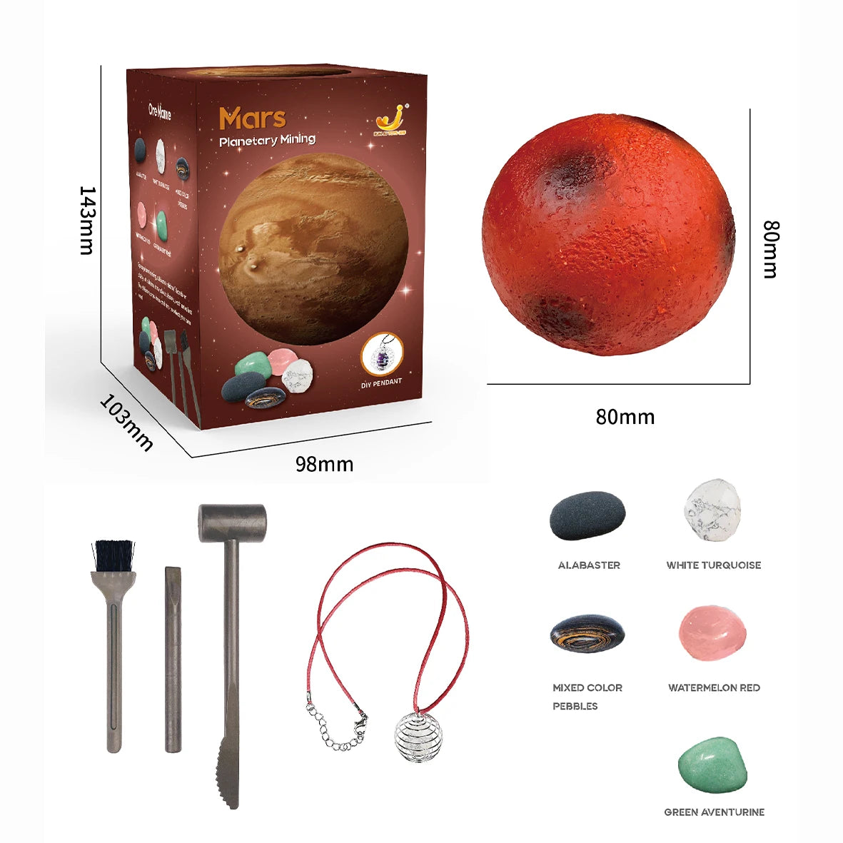 Children Archaeological Digging Toy Treasure Planet Gem Ore Exploration of The Solar System Mining Science Educational Toys