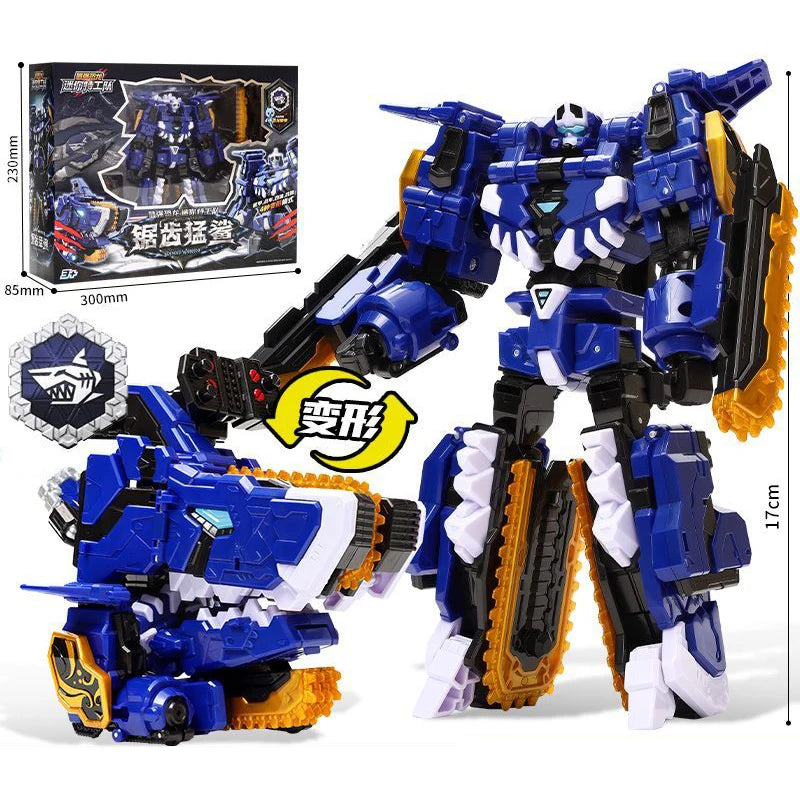 MiniForce Dinoid Warrior BURSTER GIGA Transformation Robot Dinosaur Model Mini Force Deformation Headbot Giganoto Dino Toys