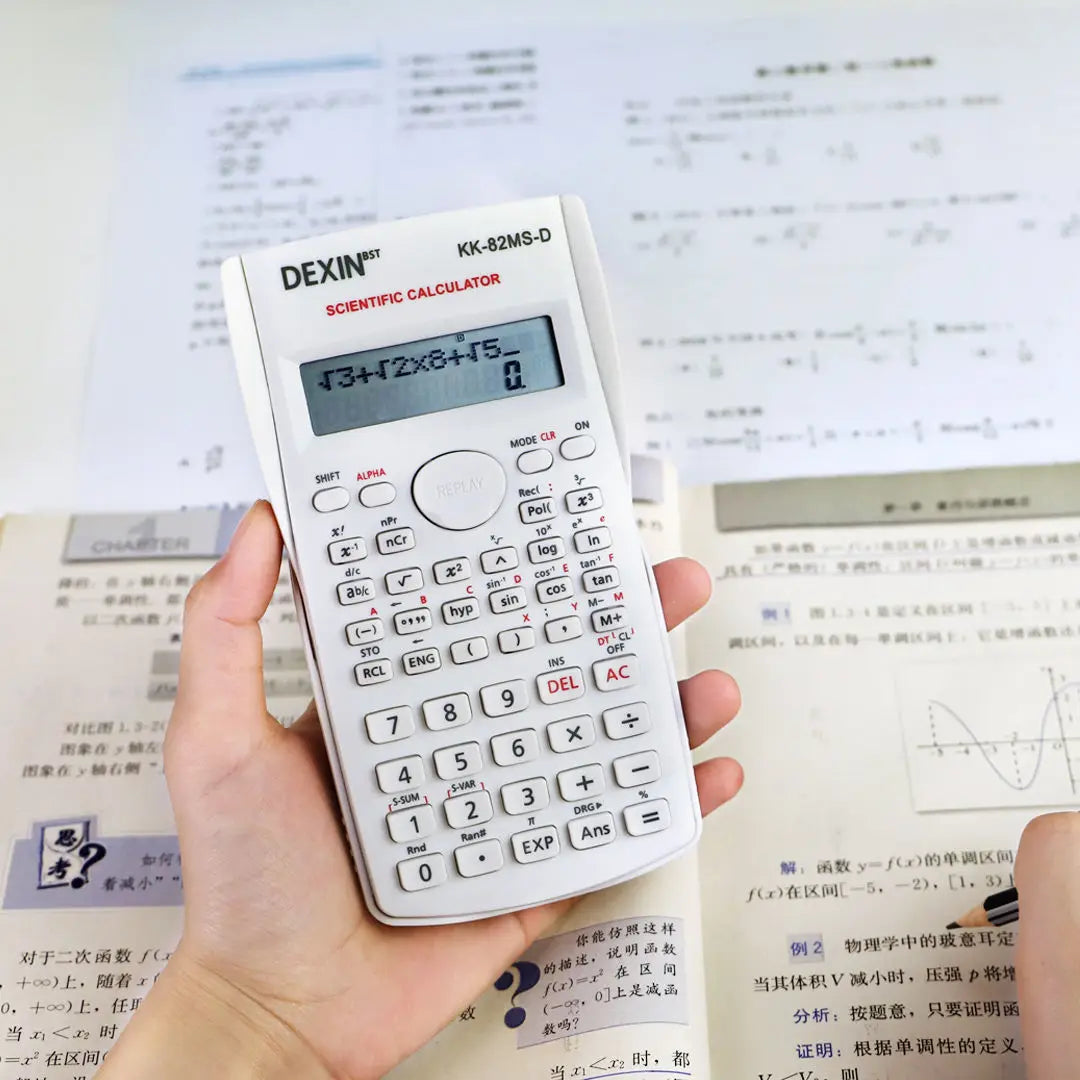 Portable Dual Row Screen Multi-Functional Scientific Function Calculator Essential Stationery for School And Office Supplies