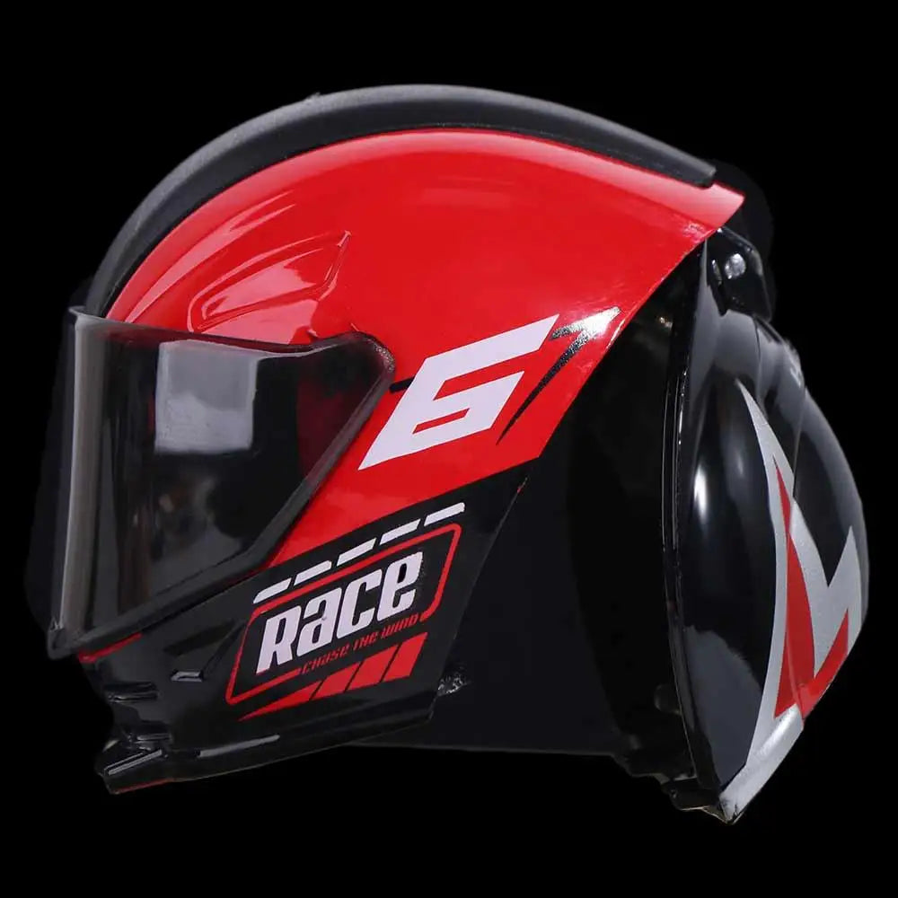 Deformation Helmet Simulated Motorcycle Rider Doll Action Figure Movable Limbs Transform Motorcycle Toy Cool Alloy