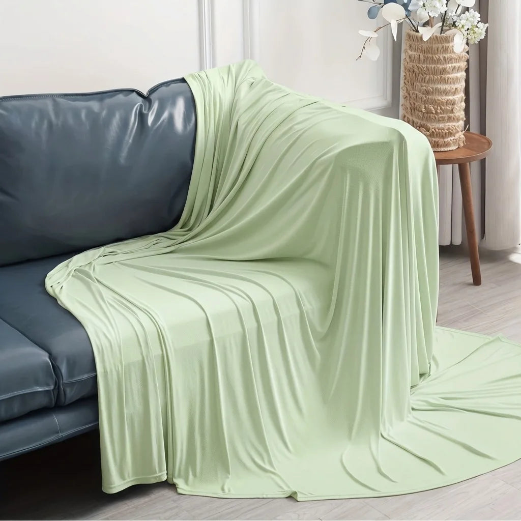 Summer Bed Blanket Ice Silk Cooling Blanket Air Conditioning Quilt Skin-friendly Light And Thin Breathable Quilt For Home Office