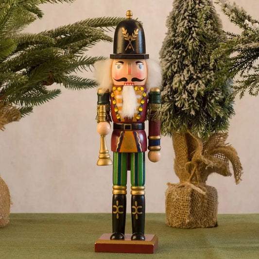 Merry Christmas Vintage Christmas Nutcracker Handicraft King Soldier Creative Drummer Handcraft Figurine Ornament Home