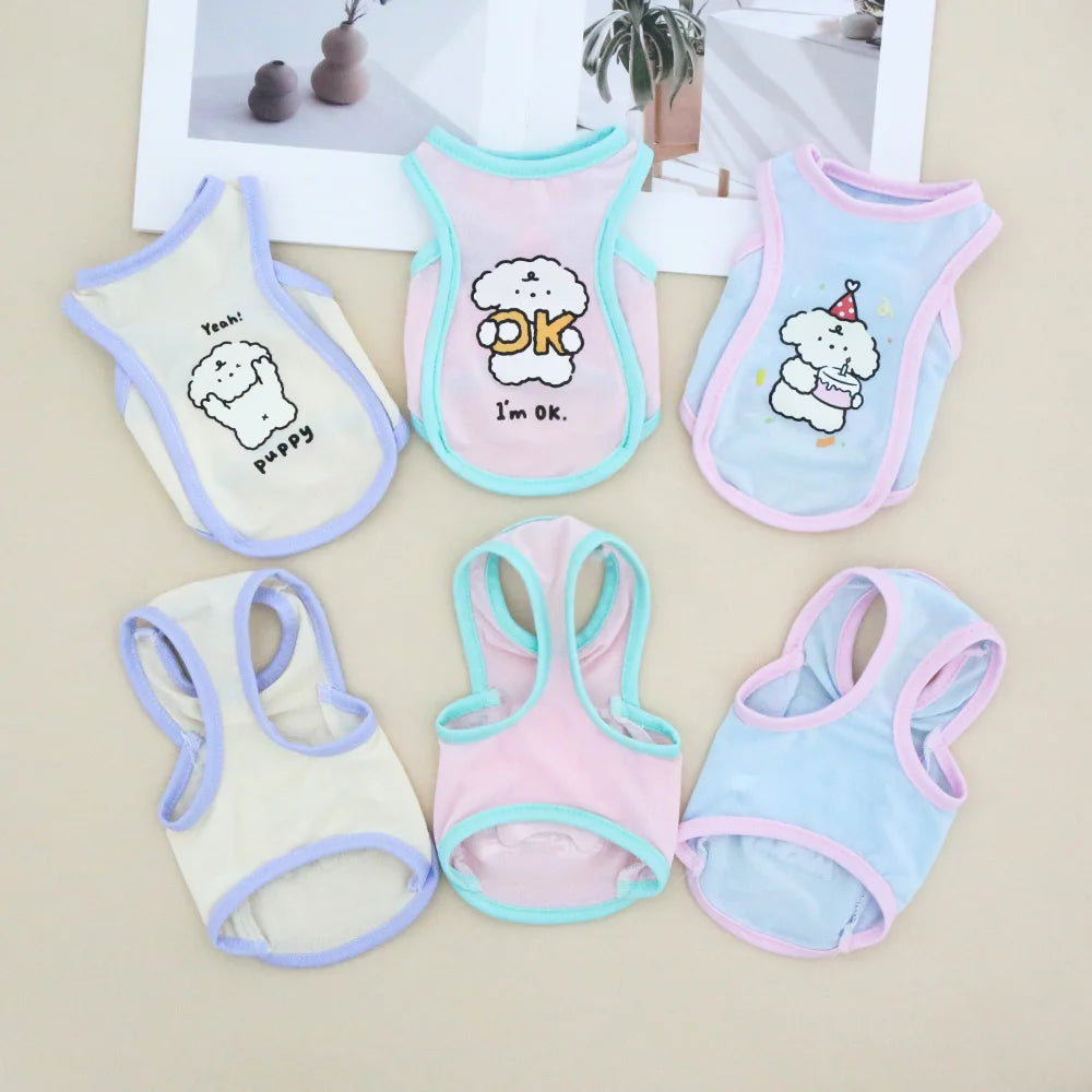 Cat and dog cool breathable cooling clothing pet summer cool clothes comfortable cool vest Teddy corgi XS-6XL